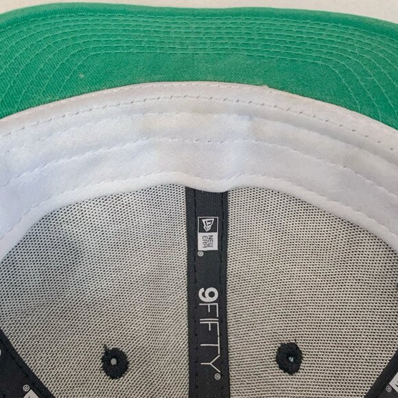 Raiders New Era 9Fifty NFL Snapback Cap Black Embroidered White Spellout Logo - Picture 11 of 11